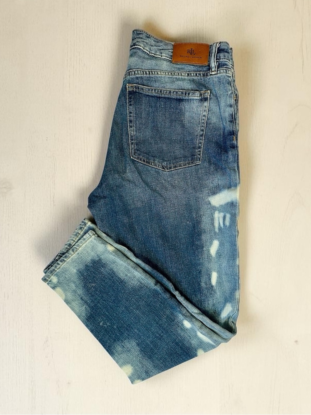 Lauren Ralph Lauren Avid Wash Blue Jeans Size 12